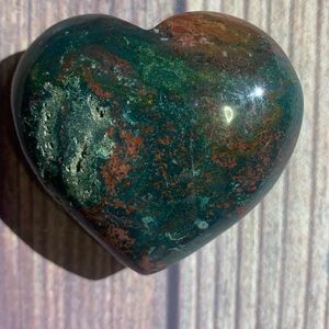 Ocean jasper heart carving
